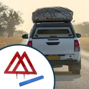 Universal Car Safety Warning Triangle with Storage Case Triangle Road-Side 1 Pcs