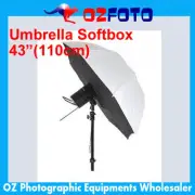 Premium Umbrella Softbox Soft Brolly Box Translucent Studio 43" 110cm