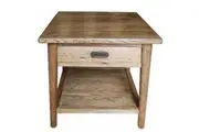 MF Tiffany Solid Timber 1 Drawer Lamp Table