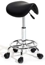 Ozoffer Saddle Salon Barber Stool Massage Beauty Hair Dress Chair Swivel Hydraulic Lift