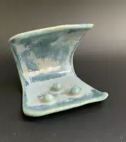 Pottery Soap Dish or Sponge Dish - Handmade by small studio artist