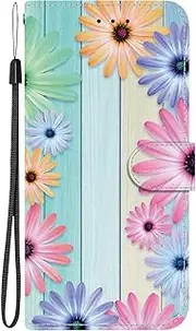 [Ymyhyuxi] Leather Flip Cases for Samsung Galaxy A54 5G Case Business Cover Card Wallet Phone Bag Paintings Covers (SJ-5)