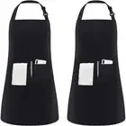 Polyester Cotton Waterproof Apron Coffee House Uniform Cleaning Accessories