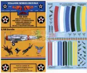 YWD48009 1:48 Yellow Wings Decals SB2U-1/2 Vindicator 1937-41 Fuselage Bands &