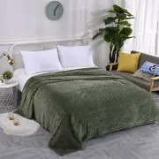 Winter Warm Chunky Fleece Ribbed Throw Luxurious Bedding Blanket for Sofa Couch Bed