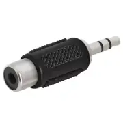 3.5mm 1/8" Stereo Male to RCA Female Audio Adapter Converter Connector Nickel