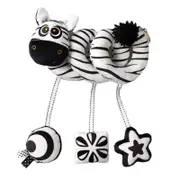 Catzon Baby Hanging Toy for Stroller and Crib Spiral Plush Toy for Newborn Zebra
