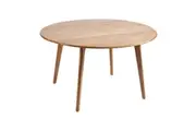 6IXTY Convair Scandinavian Oak Round Dining Table - 110cm