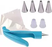Cake Decorating Pen Kit Piping Cream Syringe Set with Reusable Nozzles Bags Converter, for Cupcakes Pastries Donuts Biscuits, Fondant Cake Sugar Tool