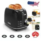 Stainless Steel Retro Toaster: 6 Settings & Bagel Function for Perfect Toasting