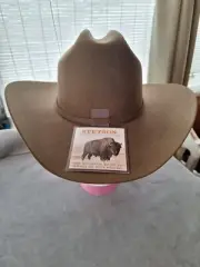 Stetson Corral Western Hat, w/Travel Case, Size 7, Mink Color, NWT