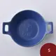 Meister Hand 萬古燒 TOOLS系列 雙耳圓形烤盤 S 10cm 藍色 日本製