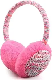 Lufdegim Warm Ear Warmers Fluffy Earmuffs Winter Earmuffs Cold-Proof Furry Ear Covers Ear Protection Outdoor for Boys and Girls, pink, Normale Breite