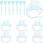 HONITANO 14pcs Hair Coloring Dyeing Kit Tool Salon Hair Caps Coloring Brush Film for Professional Hairdressing Tinting Includes Dyeing Caps and Hooks