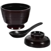 Soup Bowl with Spoon Lid Multi-function Rice Bowls Japanese Food Container