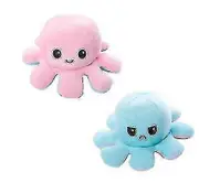 Reversible Flip Octopus Plush Doll pink