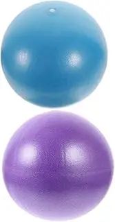 WOONEKY 2pcs Gym Ball Exercise Balls Yoga Ball Balance Training Tool Pilates Ball for Balance Training Pilates Balls for Exercise Pilates Ball for Indoor Exercise Ball for Yoga PVC