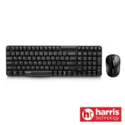 Rapoo X1800S 2.4GHz Wireless Optical Keyboard Mouse Combo - Black