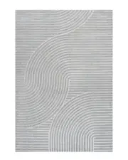 JONATHAN Y Hallie High-Low Minimalist Curve Geometric Indoor/Outdoor Area Rug