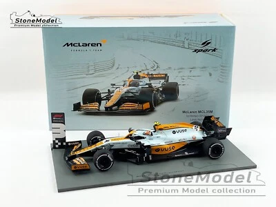 Mclaren F1 MCL35M #4 Lando Norris Monaco 2021 Gulf Livery 1:18 Spark with Decal