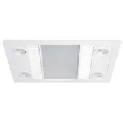 Martec Linear 1000w Halogen Bathroom 3-in-1 - White - Tri-Colour