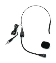 Cardioid Headset Microphone Mic for Sennheiser Wireless Body-Packs Black