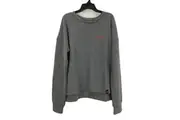 AFL Essendon Bombers Side Slit Grey Fleece Sweatshirt Ladies Size AU 10 NEW