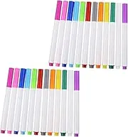 24Pcs Water Soluble Colored Chalk Pens Dustless Erasable Markers for Blackboard for Home and Classroom Use Safe for Years and Up