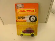 1987 MATCHBOX SUPERFAST MB73 MODEL A FORD HOT ROD NEW ON CARD