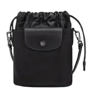 Longchamp Drawstring Bucket Bag One size black