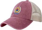 [Generic] National Emblem of South Korea Cowboy Mesh Baseball Cap for Korean Man Woman Outdoor Adjustable Denim Hat