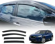 OAD4X4 Weathershields Compatible with Mazda CX9 2007-2016, Weather Shields Window Visors Wind Deflectors Sun Rain Guard 4PCS Set