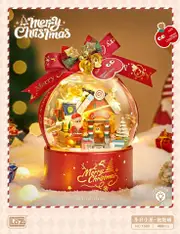 LOZ Christmas Winter House Light Up Snow Globe (466pcs)