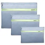 Fireproof Document Bag – 3 Pack (15" x 11", 13" x 9.7", 10.5" x 8") Fireproof...