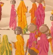 MANUEL CANOVAS Sari Fuchsia India Pink Remnant New