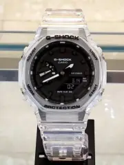 Casio G-Shock GA-2100SKE-7ADR Transparent Band Watch Original New