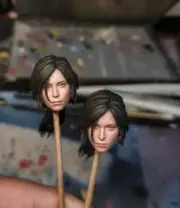 2pc Premium 1/12 Beauty Head Sculpts Head Model For Female 6" romankey Figure