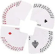 Abaodam 2Sets Blank Poker Cards for DIY Sublimation Projects Unfinished for Card Games and Leisure Activities Versatile Bulk Availability