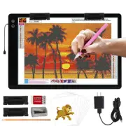 Rechargeable Large A2 Tracing Light Pad, 3 Colors Light Mode Diamond Painting...