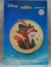 DISNEY PINK A LA MODE PALM ROBIN HOOD COIN MEDALLION LE 300 PIN