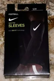 NIKE Pro Dri Fit 3.0 BLACK Compression Football Arm Sleeves NEW Men S / M L / XL