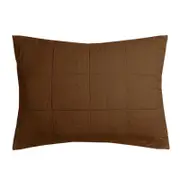 Bambury French Flax Linen Hazel Quilted Pillow Sham