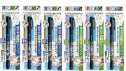 Tombow 3Pacs X Fudenosuke Brush Pen/Soft Type & Hard Type (Each 3 Pens) / Total 6 Pens Set (Original Version)