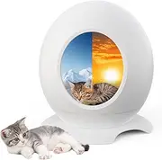 Advwin Electric Heated & Cooling Bed for Cat, Air-Conditioned Cat Cave with Sleep Music, Smart Thermostat Cat House Indoor for All Seasons, Easy to Clean, Waterproof