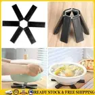 Foldable Trivet Mat Non-Slip Hot Pot Holder Heat Resistant Insulated Placemat .