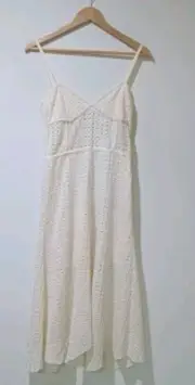 Bec & Bridge Size 10 Ivory Gypsy Lace Midi Dress Rrp $260