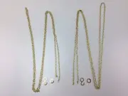 Set of 2 Cuckoo Clock Chains with Rings and Hooks (ONE DAY REGULA 25, 35, 70)
