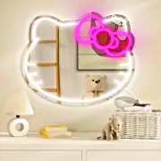 Hello Kitty 16inch Big wall Decor Makeup Mirror With Light Living Room Kid Room