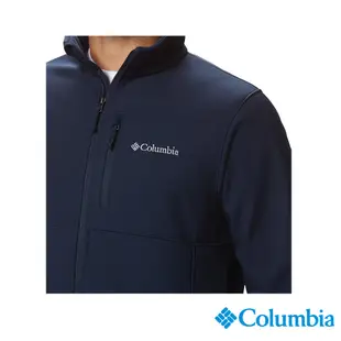 Columbia 哥倫比亞 男款 - 防潑水防小雨軟殼外套-深藍 UWM60440NY /FW22