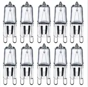 YFcaiheng 10PCS 35W 40W G9 Oven Light High Temperature 230V/220V Halogen Bulb Lamp for Refrigerators Ovens Fans (Color : 20PCS, Size : Warm White_35W G9 220V)